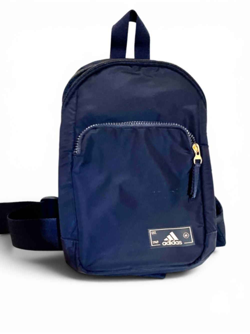 adidas Essentials 2 Sling Crossbody Bag in a Legend Ink blue color unisex